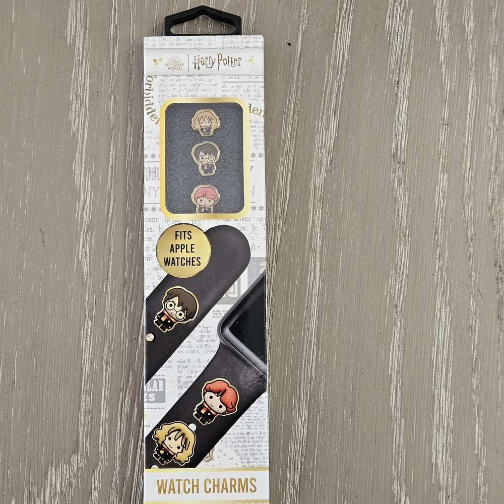 Harry Potter Watch Charms - Black Band with Chibi Character Charms